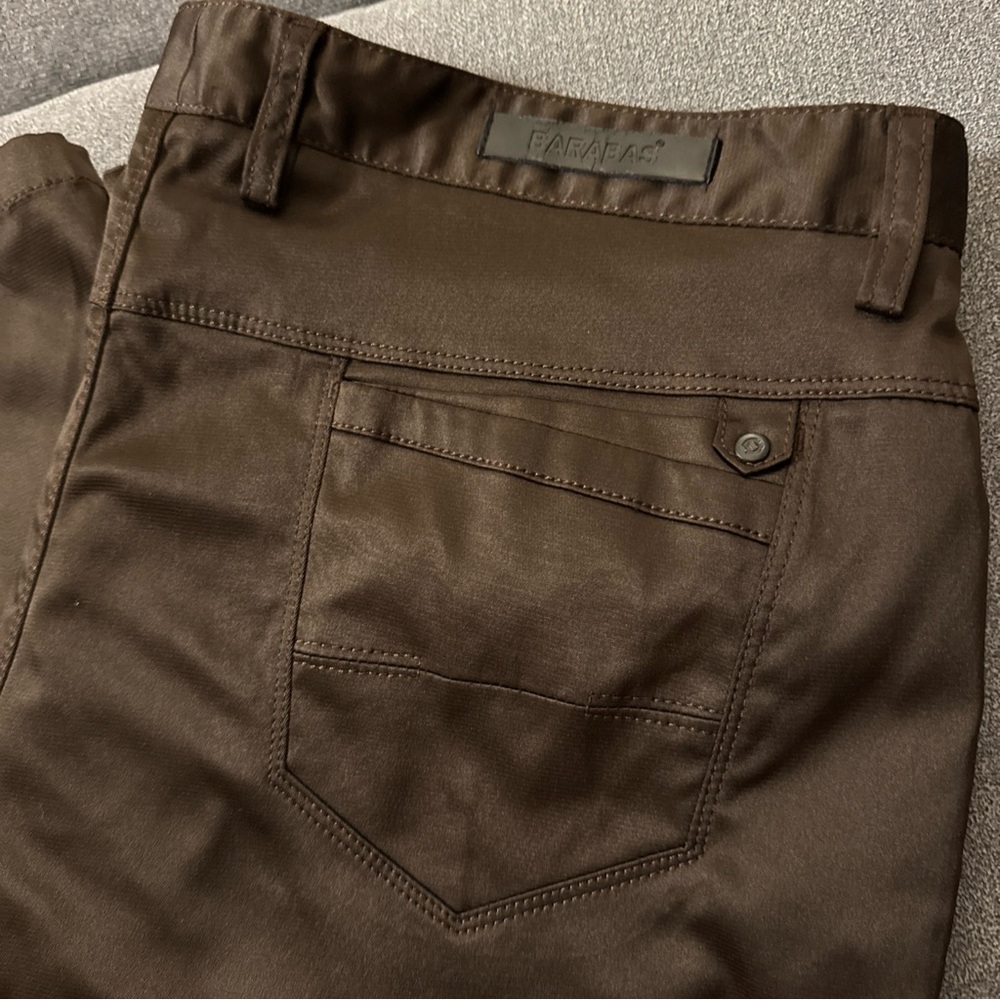 BARABAS ITALY MENS BROWN PANTS SIZE 40X32 EUC